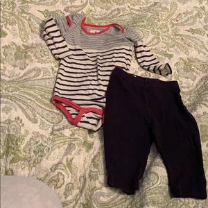 J. crew baby set 3-6 months